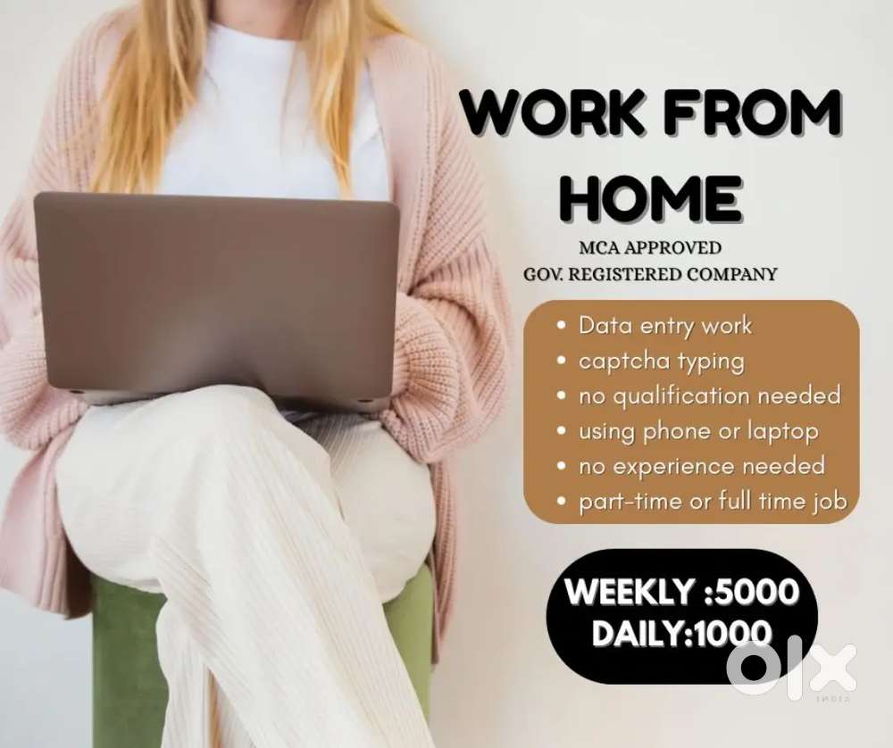 DATA ENTRY WORK ( WORKING FROM HOME )