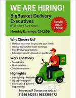 TATA BIGBASKET HIRING DELIVERY EXECUTIVE