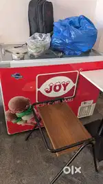 L sape cash counter and deep freezer and bain marie hot case