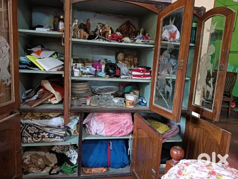 Wooden Showcase and Table for Sale