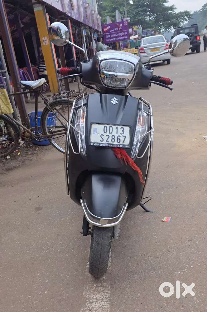 The scooter is in top notch condition