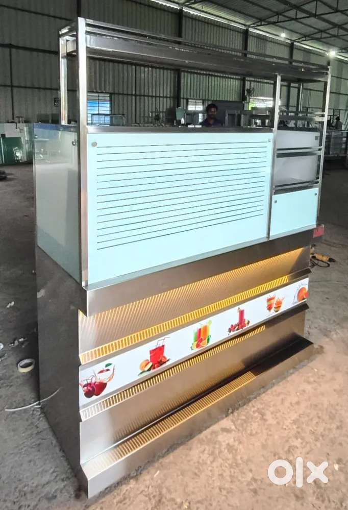 Steel juice counter
