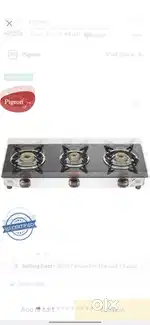 Gas stove and 15 more bathroom and kitchen items