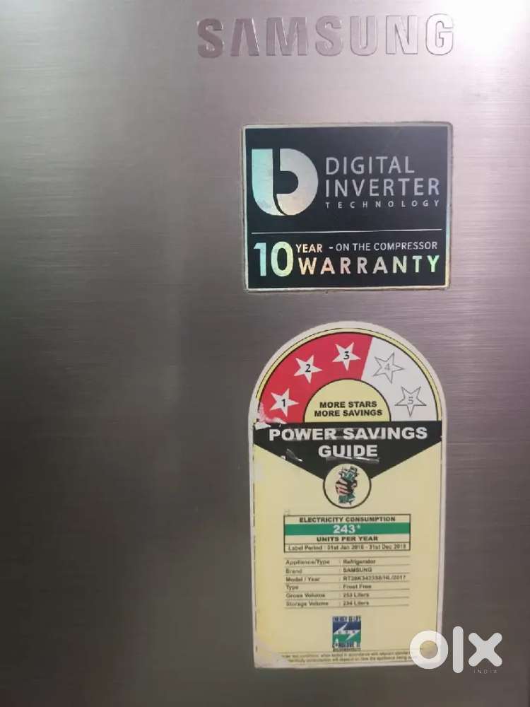 Samsung 256L Refrigerator (3 Star) – Excellent Condition