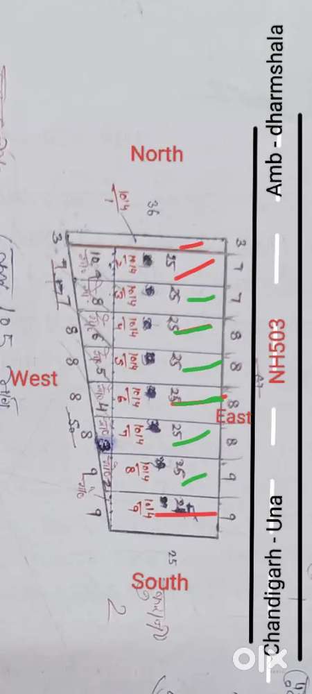 Highway Front Land  NH-503  Amb→Una   Katohad Kalan  ₹3L/Marla”