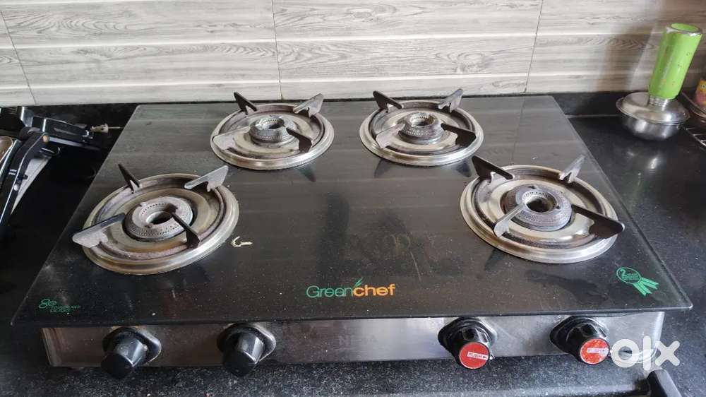 Glasstop 4 burner stove
