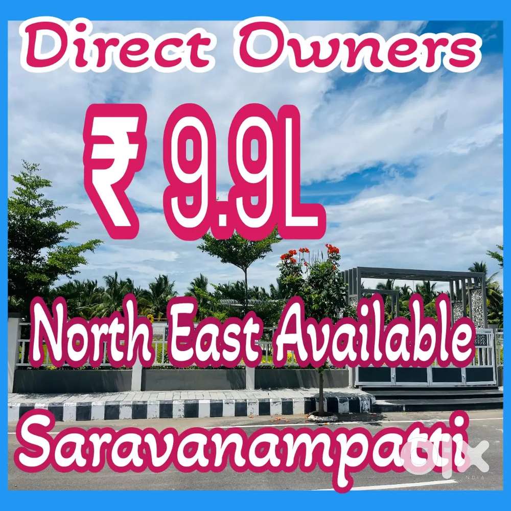Township Projects For Sales at Saravanampatti Athipalayam 9.9L