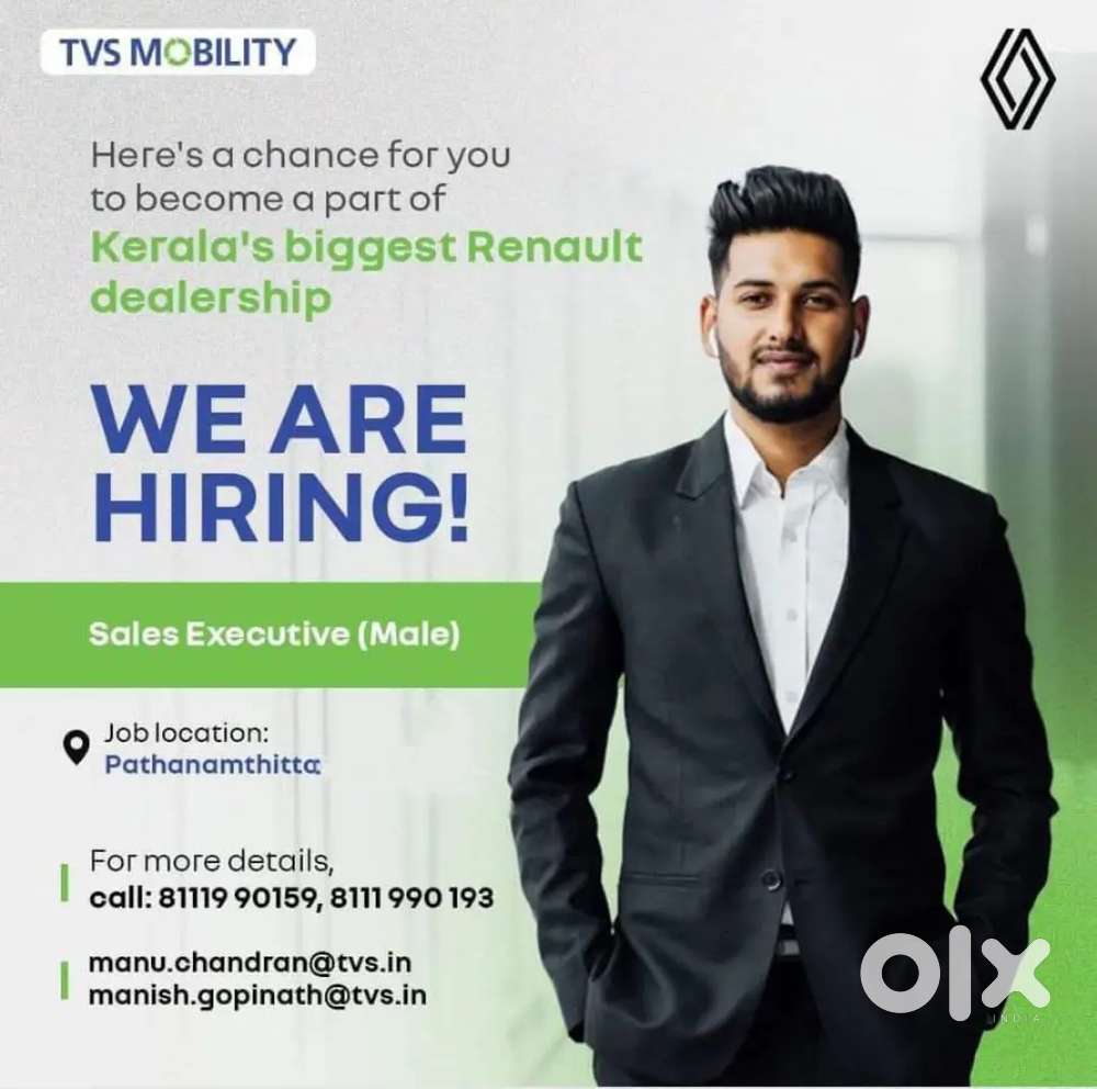 Sales Executive Vacancy @ Renault Car showroom