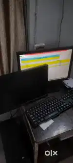 2 Dell LED 1 home theatre HP Original computer bechna hai