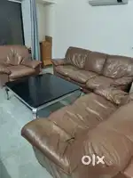 Pure leather sofa available for sale