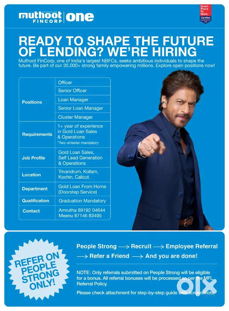 In Search of Gold Loan Professional (Male)