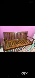 3+2 seater teak sofa