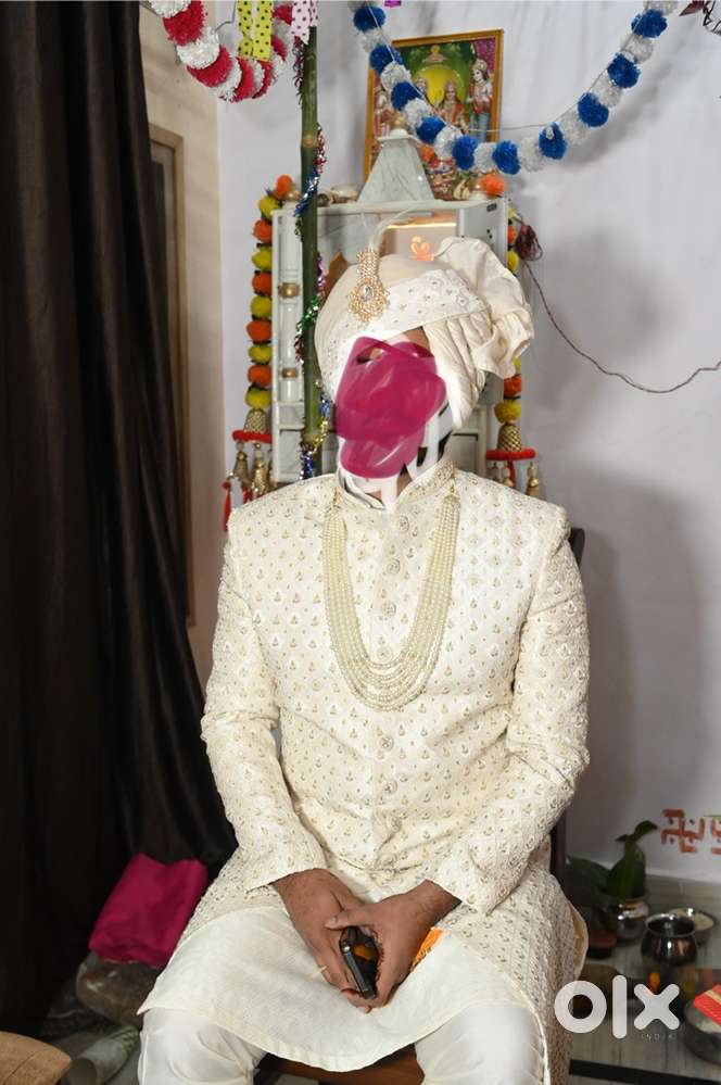 White sherwani