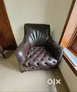 Sofa Set Drak Browun with Center table For Living Room