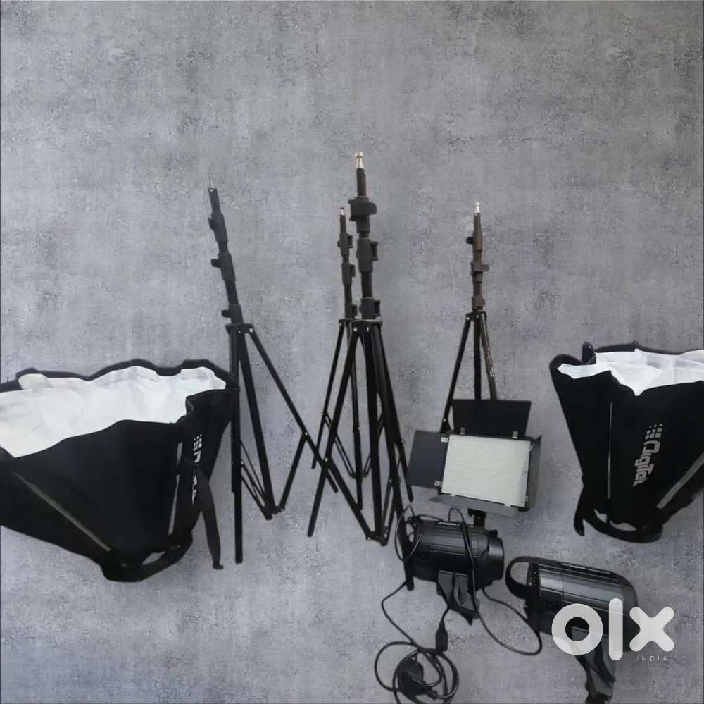 Photo shoot light and stand setup combo