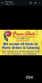 South indian cook , sweet mistri  &  helper