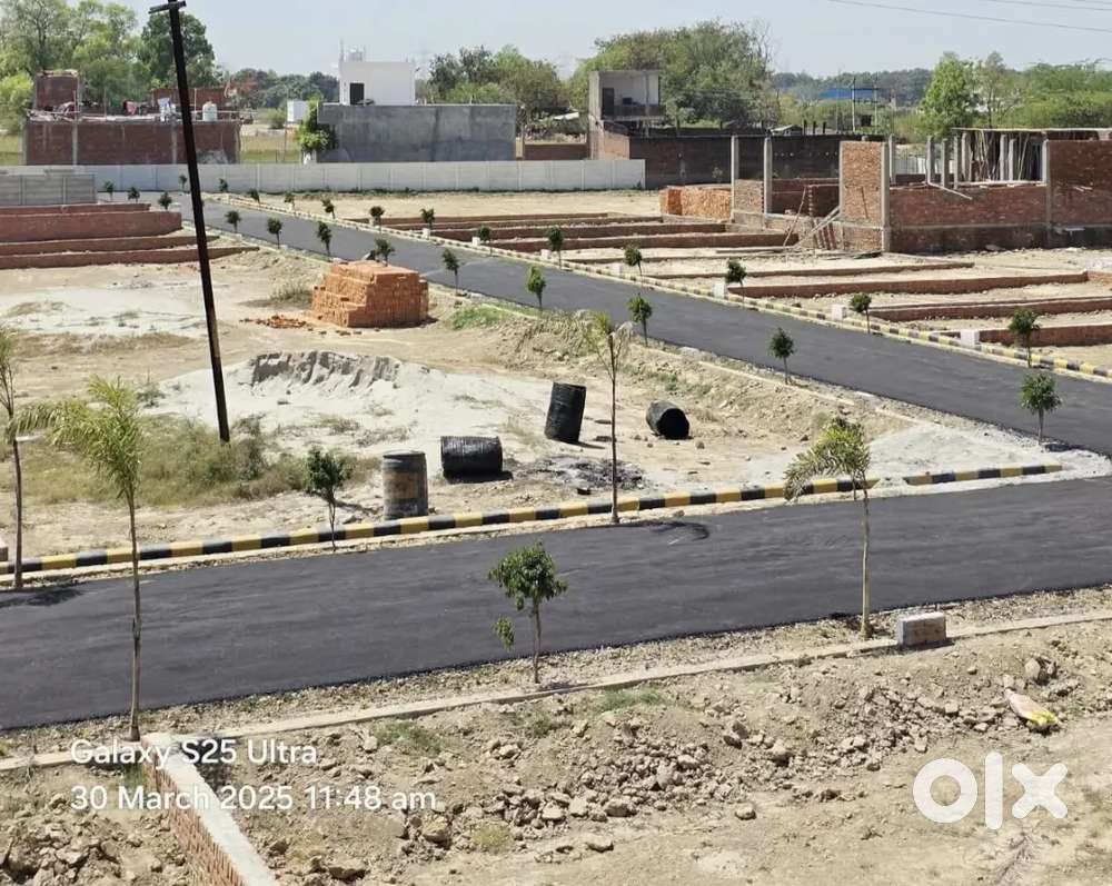 मुख्य सड़क रिंग रोड से सटा प्लॉट, तुरन्त कब्जा, LDA NOC व बैंक लोन