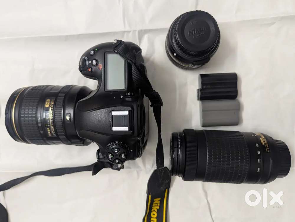 Nikon D850 with 3 lenses. 2 battery All working condition