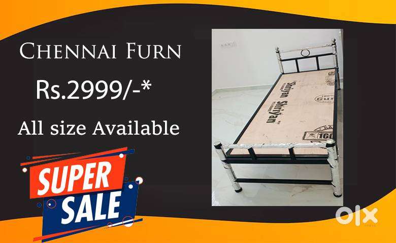 Steel , Fancy Cot Bed Sale New 0#5ER SINGLE DOUBLE QUEEN SIZE KING 897