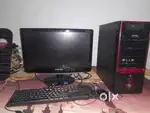 Intel cpu  and samsung monitor full pc setup