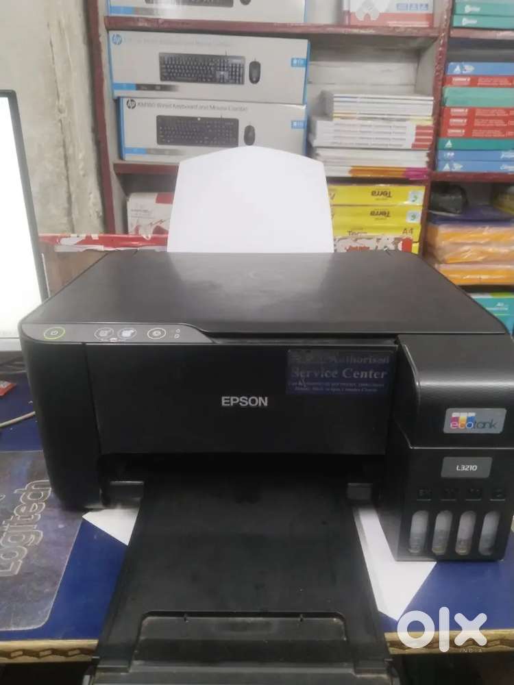 Epson Colour Ecotank L3210 A4 All-in-One Ink Tank Printer, Black