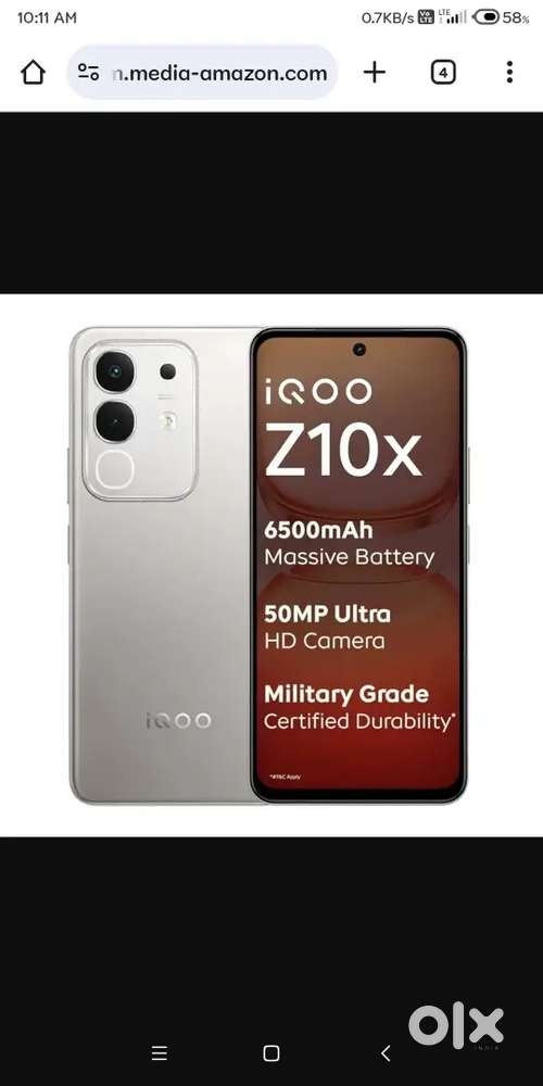 iQOO Z10x 5G Titanium 6GB + 128GB Brand New Box Unopened