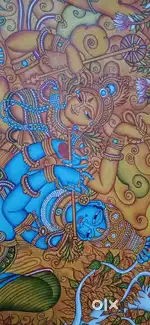 Krishna and Radha mural painting for sale