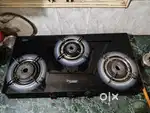 Prestige Gas Stove with German schott glass top. 2 years old.