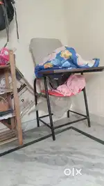 Cooler, arm rest chair, Folding bed, mattresses, white board, mirror