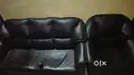 Sofa Set 3+1+1 seat Wood Leather Foam Strong Durable