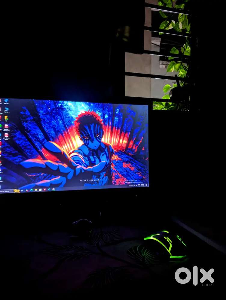HP DESKTOP Computer + monitor + gaming mouse + keybord+philips speaker