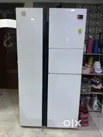 French door with bar table