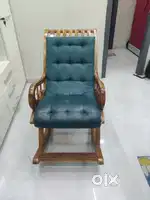 Teak wood reclining chair