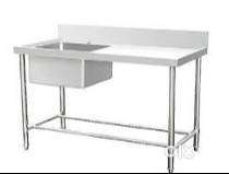 Wash Basin /Sink  With Table  (Square Bowl)