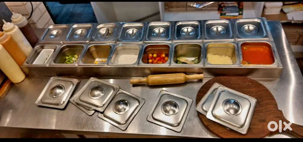 Italian Cafe kitchen equipments SS materials- 6 months usage