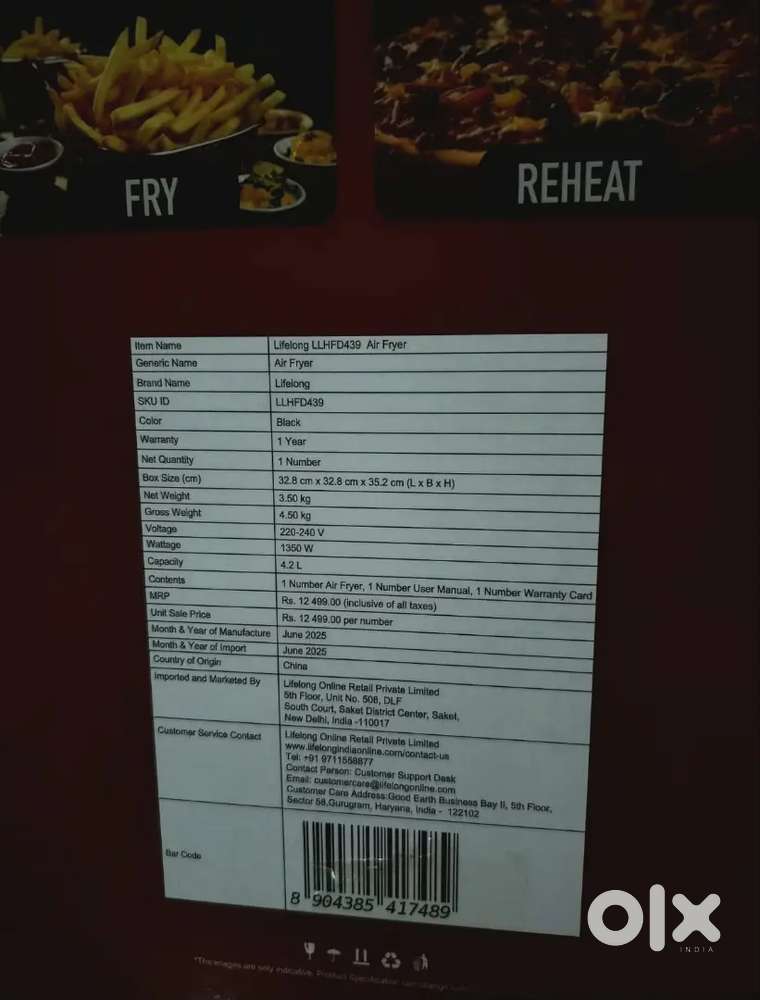 Air fryer.
