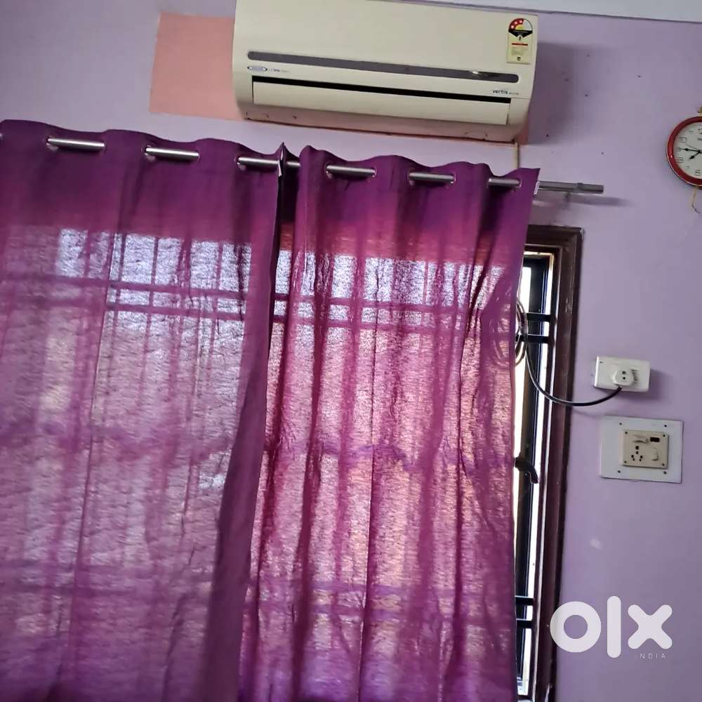 2bhk , 2 balcony , 2 bath room with exhausted fan ,AC 2 Almira,