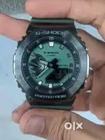 Casio G Shock GM-2100B-3ADR Dark Grey IP Green Analog-Digital watch