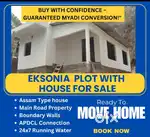 There is a 1 katha plot with properly demarkated boundary with house