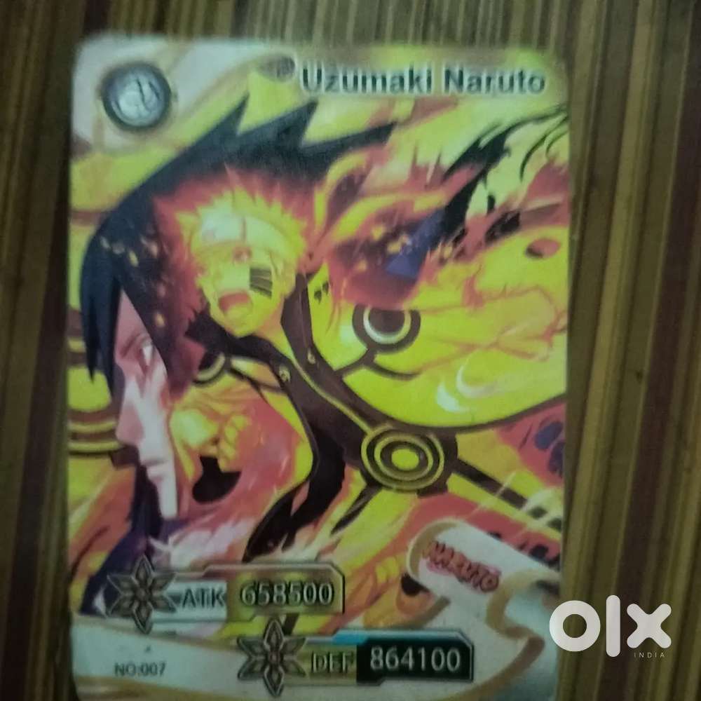 Naruto uzumaki card with sasuke ucchiha sage mode