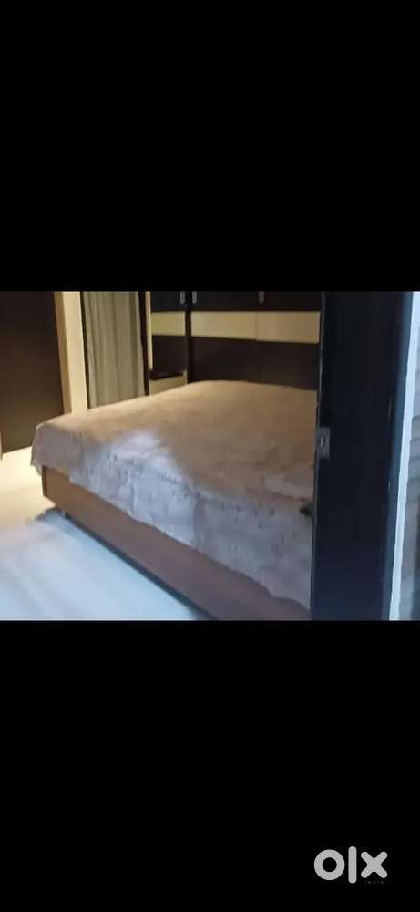 Double bed with mattress
