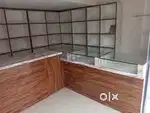Cloth shop furniture racks and counter
