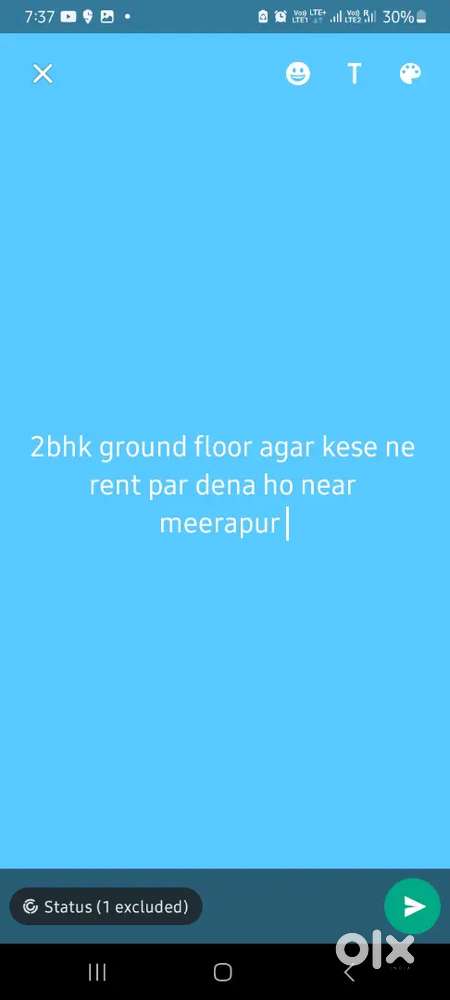 Koi ground floor 2bhk rent par ho near about meerapur