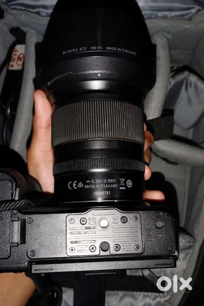 Camera Nikon z6 with 70-250 mm lens ke sath shoot hoga photo only