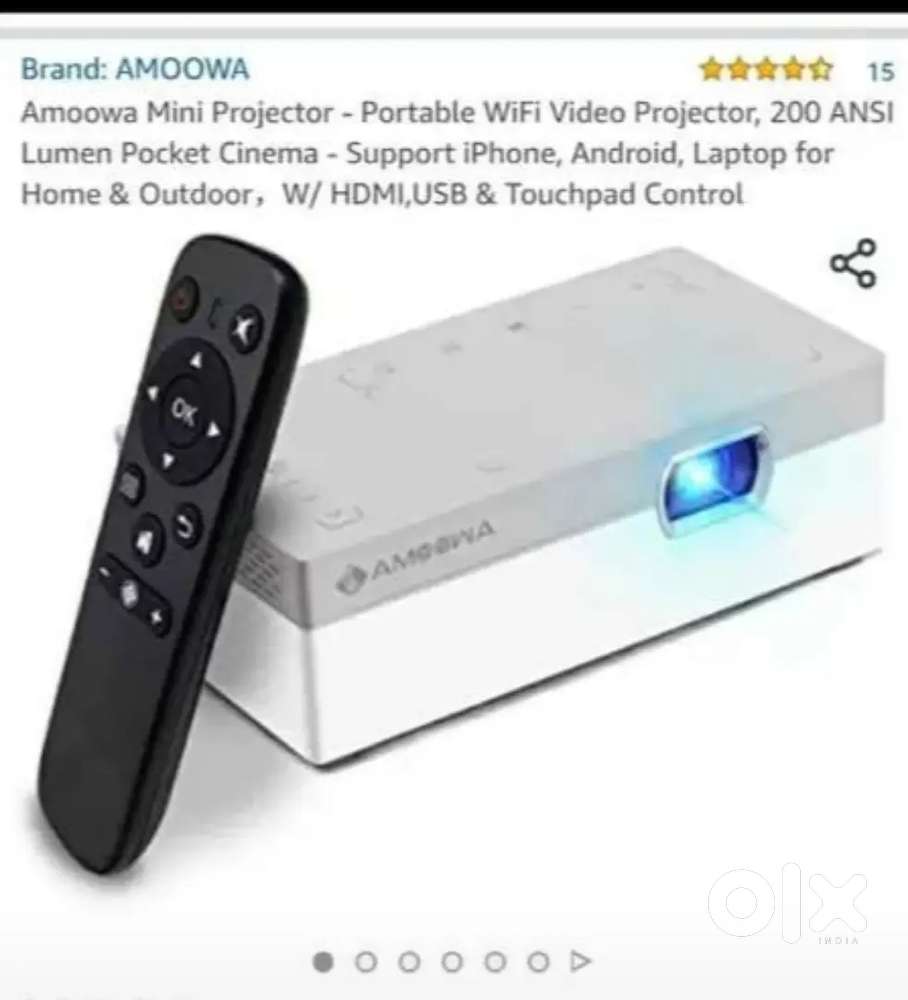 Mini Projector - Portable WiFi Video Projector, 200 ANSI Lumen Pocket