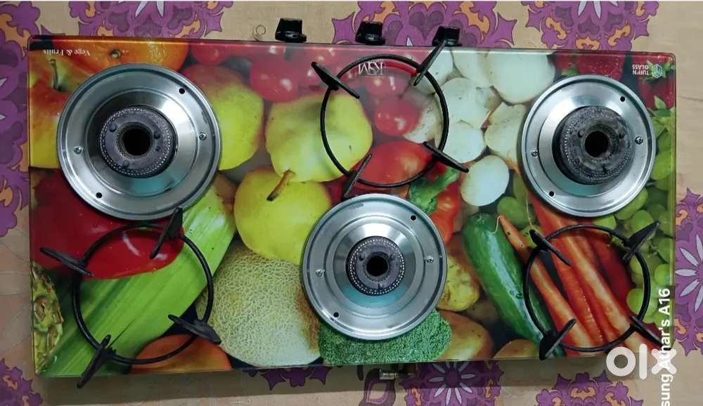 Glass manual Gas stove