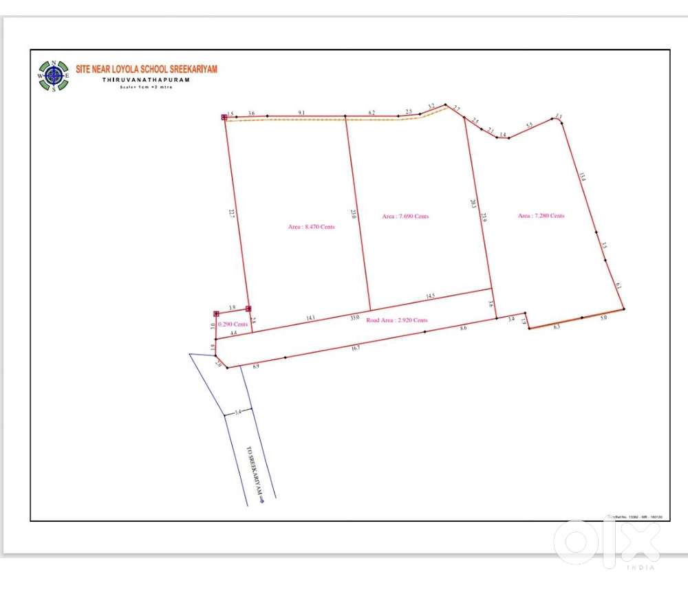ശ്രീകാര്യം Layola collage, Layola school എന്നിവയ്ക്കു100 മീറ്റർ മാത്രം