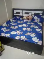 6 by 6 double bed with mattress in good condition for sale