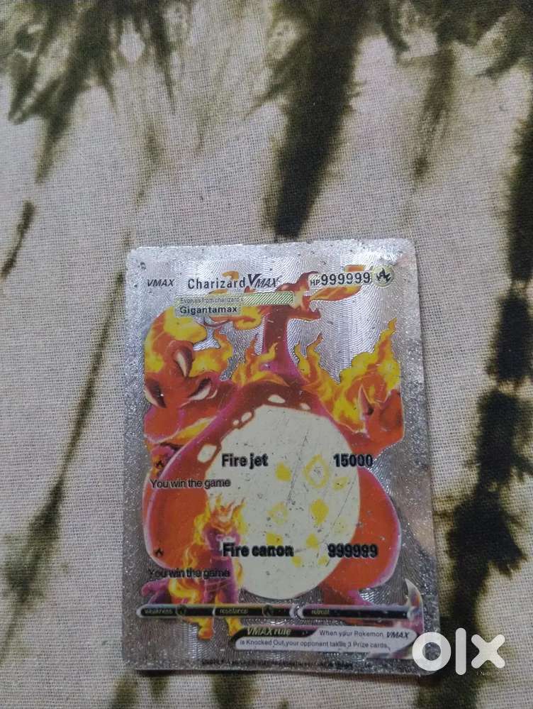 Pokemon card charizard Vmax (999999HP) (FIRE JET -15000) (FC-999999)