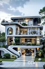 214 Sqeryads G+3,penthouse  2.4cr, rents:70k, Gunadala, Donbascoschool